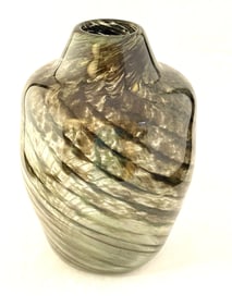 Early Sidney Hutter Art Glass Vase