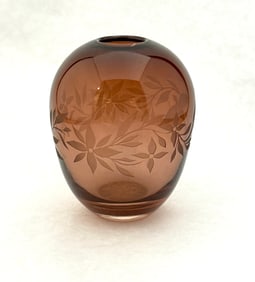 Genitti Etched Glass Vase