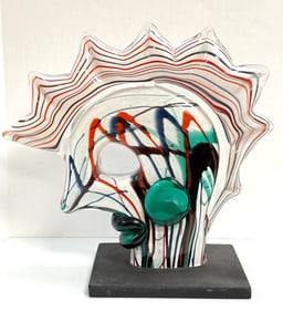 Murano Rooster Sculpture