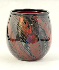 Charles Lotton Cherry Red Vase