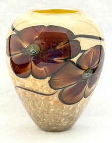 Satava Red Rock Glass Vase