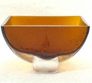 Turkish etched bowl