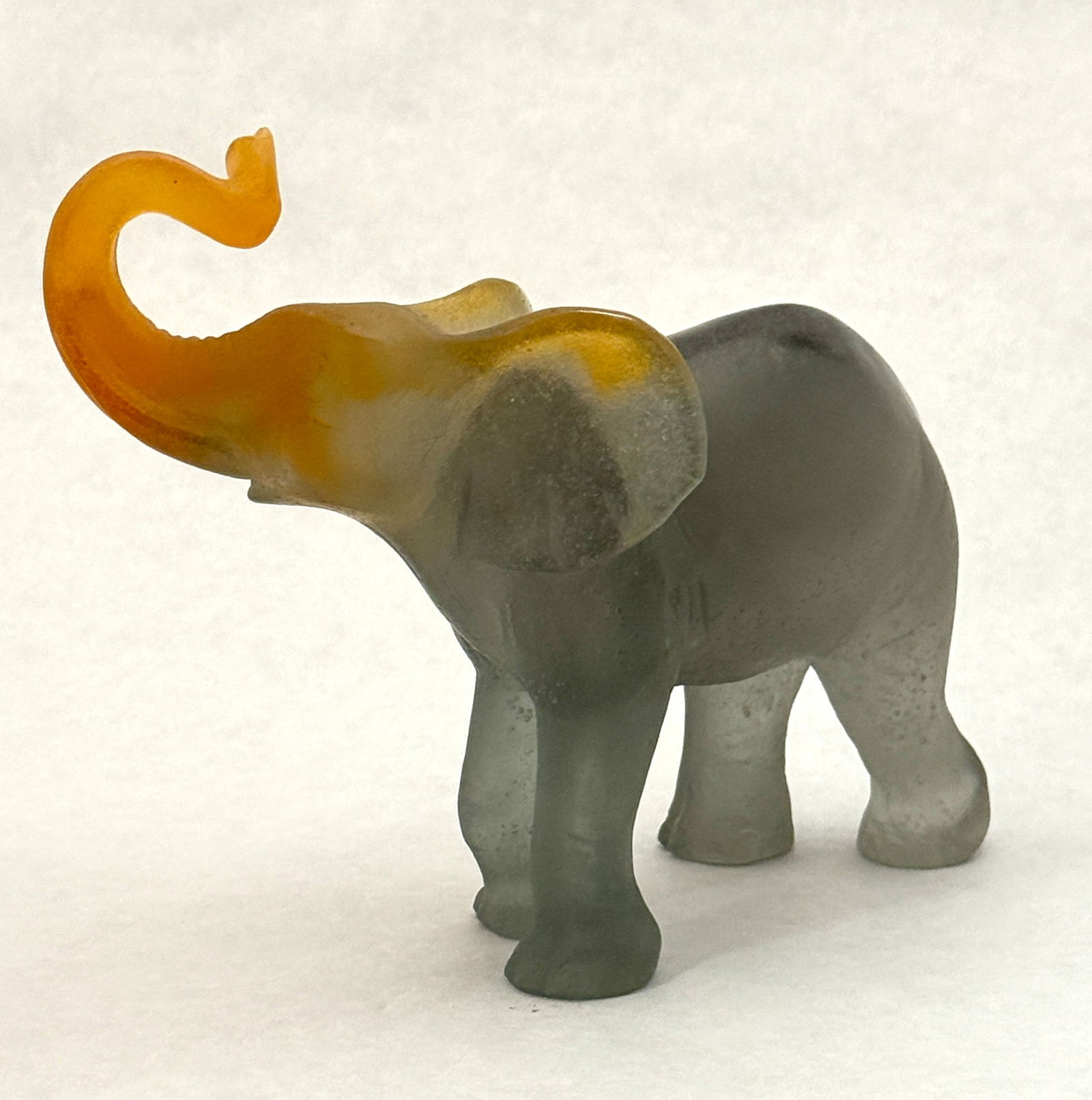 Daum Pate de Verre Elephant (1 of 3)