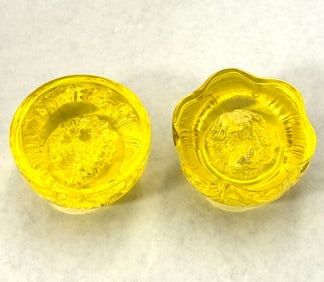 2 Tittot Art Glass paperweights