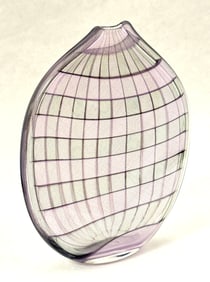 Latticino Kurt Walrath vase