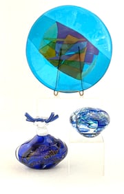3 Contemporary Art Glass Items