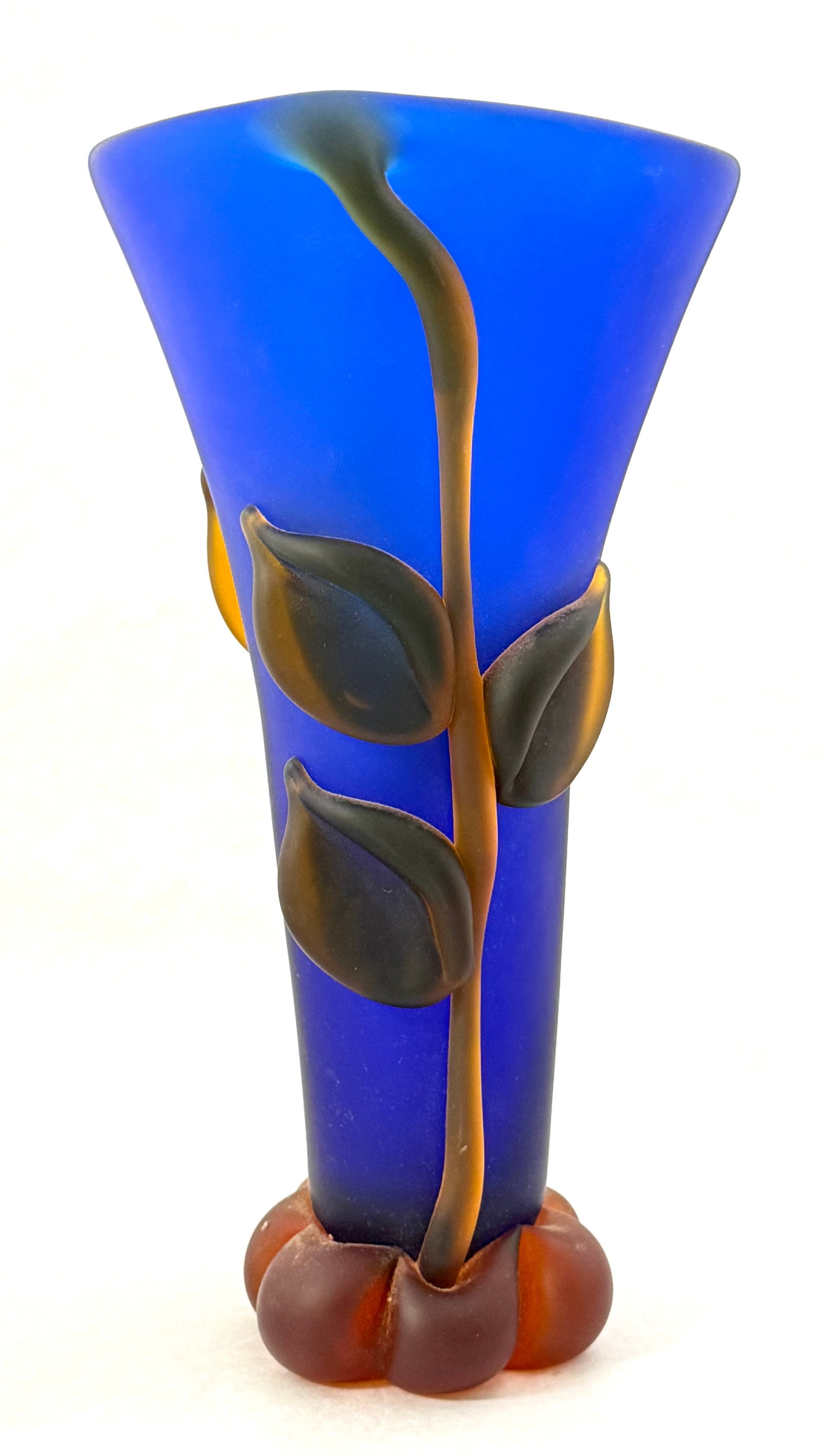 Tommie Rush Tall Blue Vase (1 of 4)