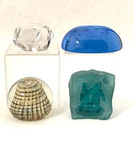 4 Contemporary Paperweights