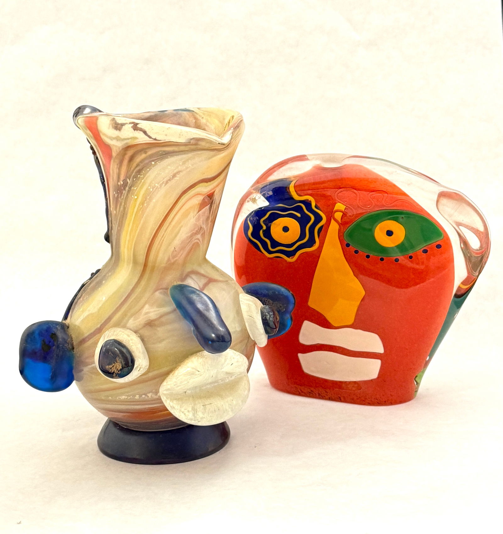2 Art Glass Face Items (1 of 4)