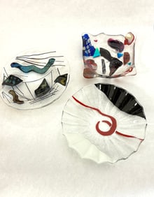 3 Fused Colorful Plates
