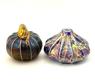 2 Contemporary Art Glass Items