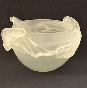 Rare Borowski applied glass vase