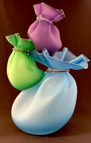 Impressive Littleton Vogel Bag Vase