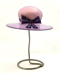 Brian Brenno Glass Hat on Stand