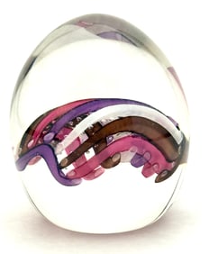 Beecham Art Glass Paperweight