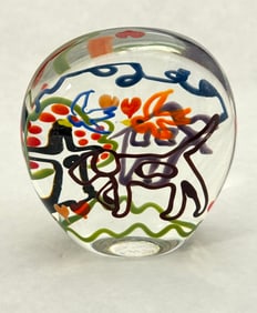 Jolley Art Glass Paperweight