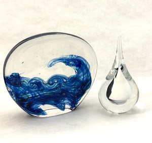 2 Art Glass Sculptures