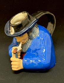 French Faience Figural Pitcher