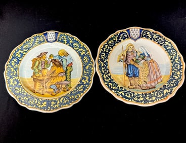 2 Porquier Beau Plates