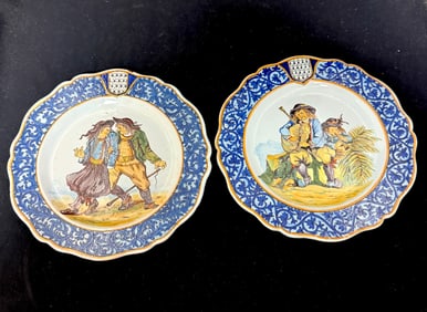 2 Porquier Beau Plates