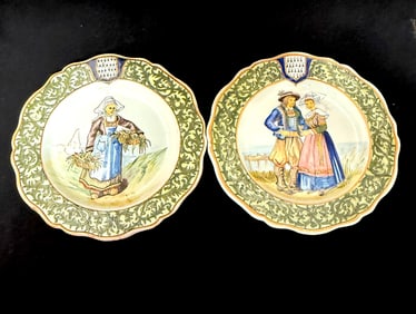 2 Porquier Beau Plates