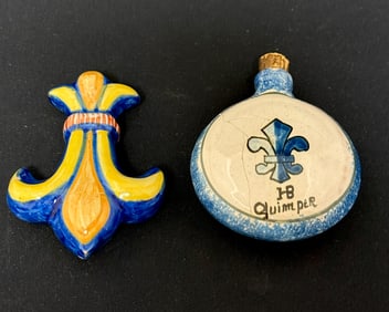 2 Quimper Faiance Secouettes