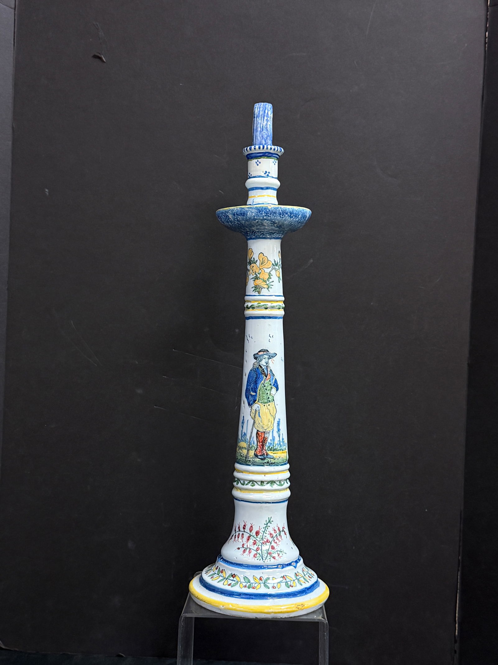 HR Quimper Tall Candlestick (1 of 4)
