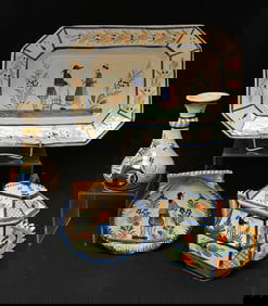 4 Quimper French Faience Items