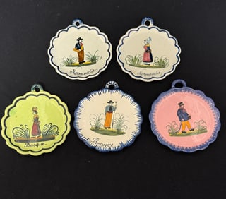 5 HenRiot Quimper Plaques