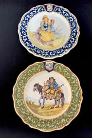 2 Porquier Beau Plates