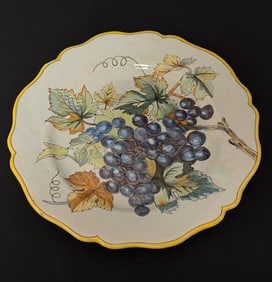 Rare Porquier Beau Botanical Plate
