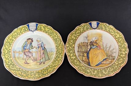 2 Porquier Beau Plates