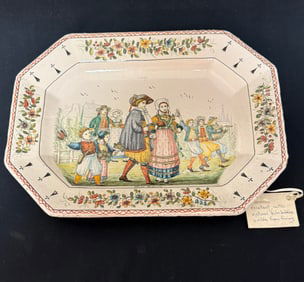 HB Quimper Octagonal Platter