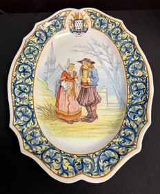 Large Porquier Beau Platter