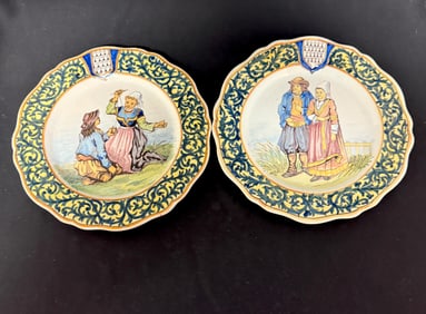 2 Porquier Beau Plates