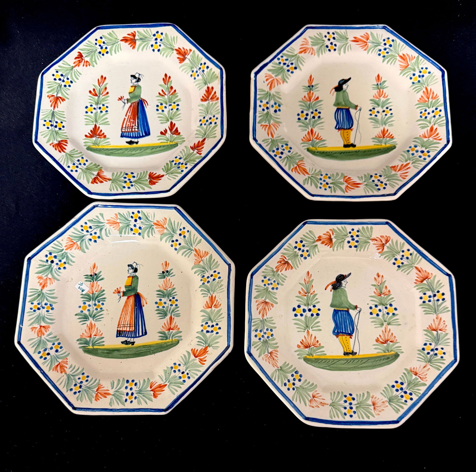 4 HenRiot Octagon Plates (1 of 2)