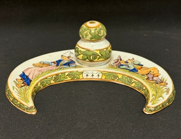 Porquier Beau Cresent Inkwell