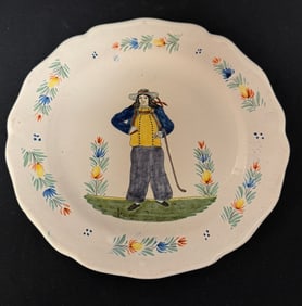 HB French faience Plate