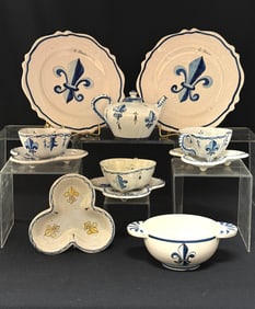 11 French Faienceitems