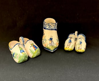 3 Quimper French Faience Items