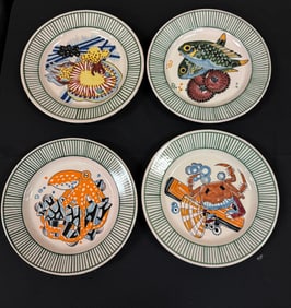 4 Mathurin Meheut Plates