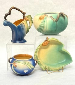 4 Roseville Pinecone Items