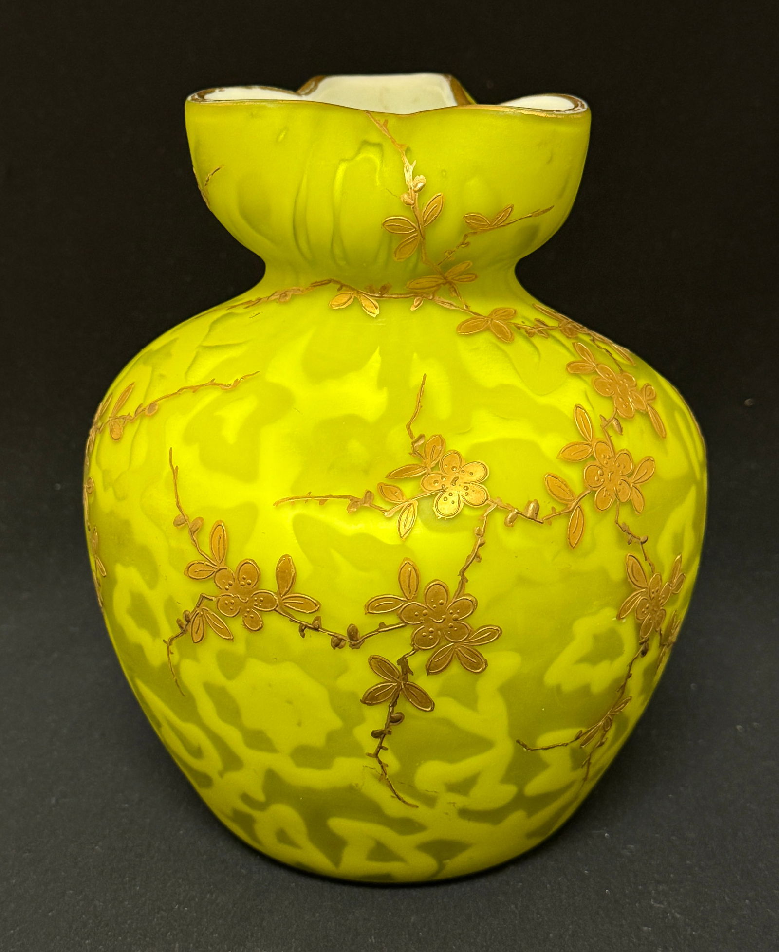 MOP Moire Fern Glass Vase (1 of 4)