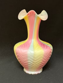 MOP Rainbow Glass Vase