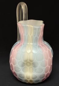 Rainbow Glass Water Pitcher