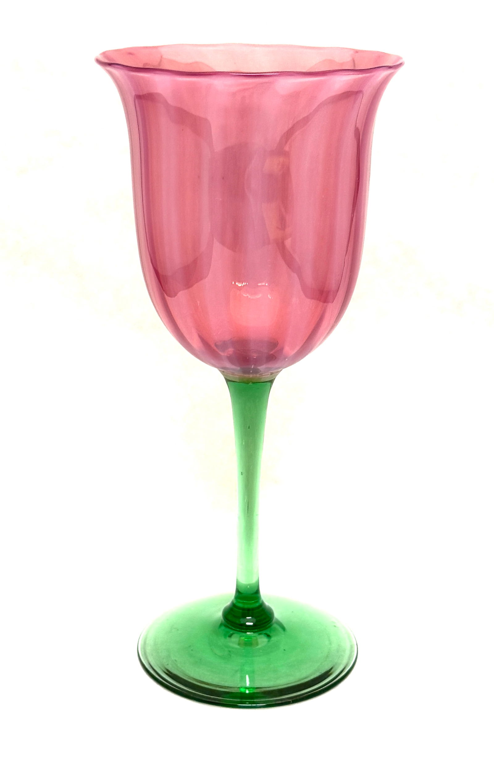 Steuben Oriental Poppy Goblet (1 of 3)