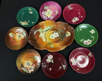 9 Pairpoint Porcelain Items