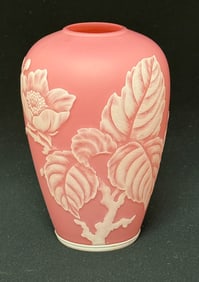 Stevens and Williams cameo vase