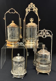 4 Pairpoint Frame Pickle Castors