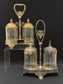 2 Pairpoint Double Pickle Castors